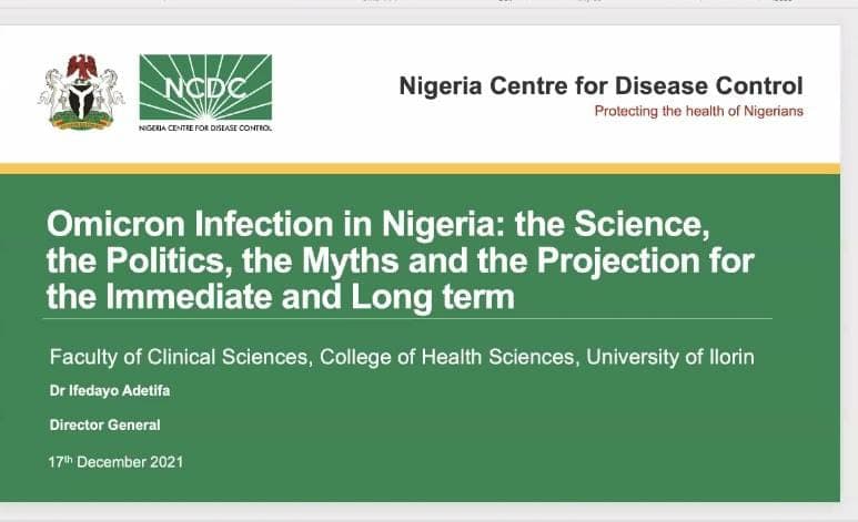 “The figures are not just numbers, but friends, family and colleagues that have been lost” – Dr. Ifedayo Adetifa – Director General, Nigeria Centre for Disease Control (DG NCDC)