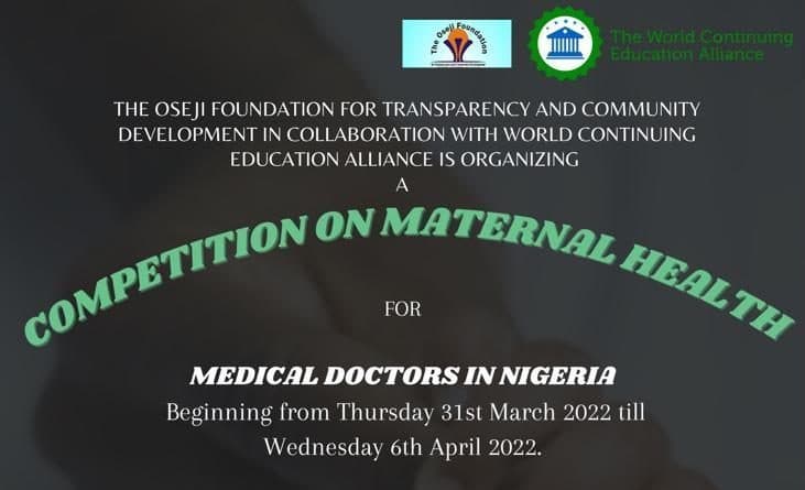 Competition on Maternal Health for Medical Doctors in Nigeria
