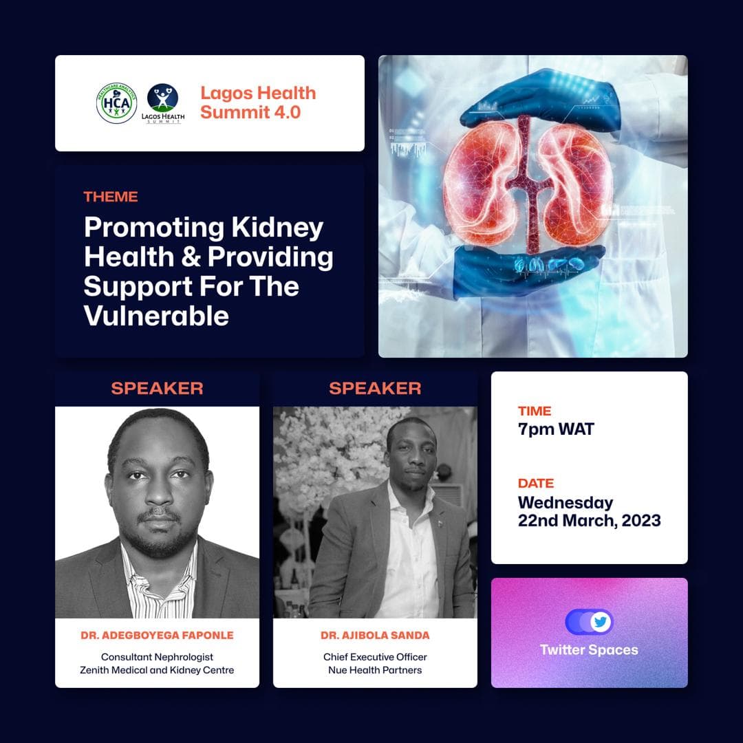 Promoting kidney health: Nephrologists call for collaborations with private investors and companies to create insurance fund and efficient tertiary care in Nigeria