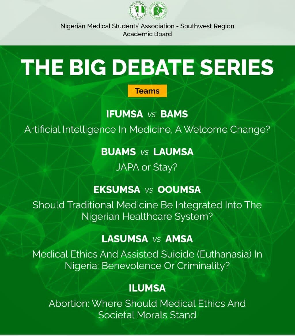 Nigerian Medical Students’ Association Debate Series: Japa or Stay?