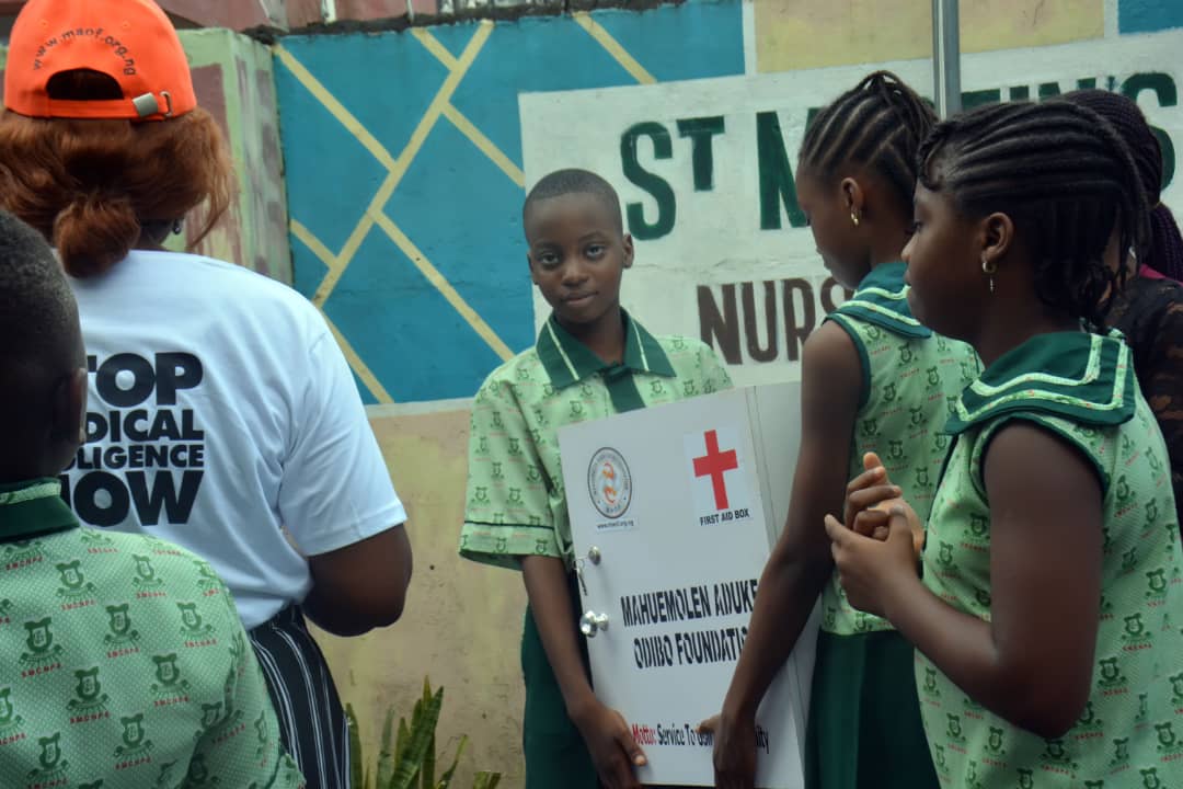 Foundation against Medical Negligence distributes First Aid Medical Items to various Establishments across Lagos